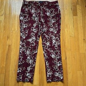 Charter Club Floral Jeans Lexington Straight